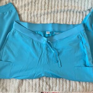 Horizon Blue Mandala Drawstring Scrub Pants